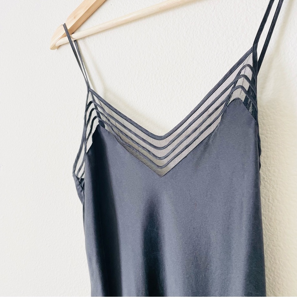Vintage Victoria’s Secret MEDIUM 100% silk black charmeuse satin slip - Picture 3 of 6